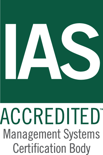 Logo IAS (ISO 27001): Management Systems Certification Body